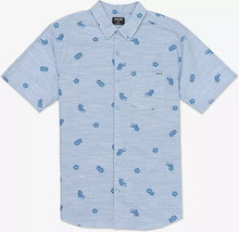 Hurley Mens Size XXL One and Only Lido Stretch Short Sleeve Shirt Blue H... - $24.99