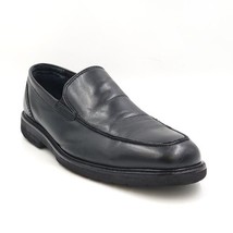 Bostonian Men Lightweight Duralite Slip On Moc Toe Loafer Size 10M Black Leather - £11.73 GBP