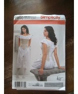 Simplicity 2890 Misses&#39; Drawers Chemise Corset Pattern Sizes 8-14 Uncut - £6.07 GBP