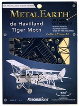Metal Earth DE HAVILLAND TIGER MOTH 3D Puzzle Micro Model - $9.89