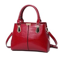 Female  Leather purse Women Leather Handbag  Bag Famous  Designer  Boston bag Cr - £120.43 GBP