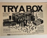 1970s Browning Shotgun Shells Vintage Print Ad Advertisement pa16 - £7.09 GBP