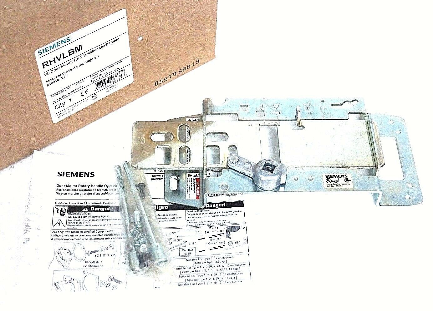 Primary image for NIB SIEMENS RHVLBM VL DOOR MOUNT RHO BREAKER MECHANISM 3VL9400-3JE01