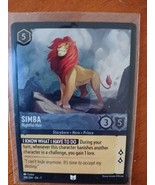 Simba Rightful Heir FOIL Lorcana Floodborn First Chapter Disney HOLO Min... - £1.95 GBP