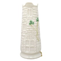Belleek Mini Castle Shamrock Porcelain Vase 2nd Edition #2038 11th - £31.86 GBP