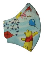 FACE MASK WASHABLE 100% COTTON REUSABLE REVERSIBLE  WINNIE-THE-POOH - $3.95