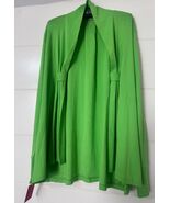 Lily Pulitzer Open Front Green Cardigan Long Sleeve Cover Up 100% Cotton... - $516.15 MXN