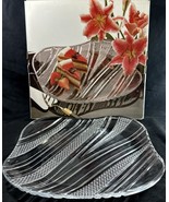 Mikasa Crystal Stardust Square Hostess Platter 12.25” NOS - $655.16 MXN