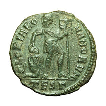 Roman Coin Valentinian I AE3 Thessalonica Nummus Gloria Romanorum Empero... - $24.29