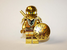 Building Block Zane 10th Anniversary Golden Legacy Ninjago Minifigure Custom - £4.71 GBP