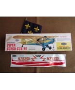Piper Super Cub 95 Guillow&#39;s flying model airplane kit vintage - $185.00