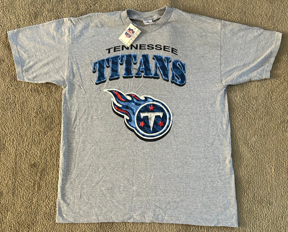 New Vintage Tennessee Titans NFL Football T-shirt Size XL DeadStock Unique - £22.41 GBP