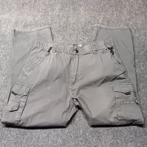 BC Clothing Convertible Hiking Pants Shorts Men XL x 30 Gray  Cargo Elastic - £18.09 GBP