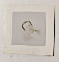 Vintage Cabinet Card 2 x 2 Portrait of Young Man. - £12.01 GBP