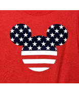 Authentic Disney Womens Mickey Mouse USA T-Shirt Tee U.S. Red White Blue... - $10.79 CAD
