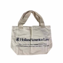 Vintage Tote Bag Holland America Travel Line Carry Adult Unisex Adult Canvas 90s - £15.48 GBP
