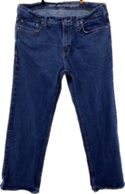 Old Navy Jeans Mens Size 36x32 Blue Denim 100% Cotton Mid Rise Straight Famous - £14.78 GBP