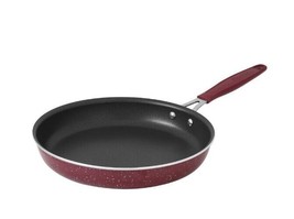 Pioneer Woman KEEPSAKE Floral Merlot ~ Enamel ~ Aluminum ~ 10&quot; Skillet F... - £26.90 GBP