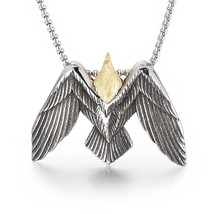 Punk Eagle Flying Pendant Men&#39;s 316L Stainless Steel Necklace Multi-Size Jewelry - £15.99 GBP