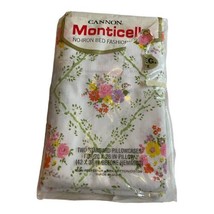 NEW Cannon Monticello Pillowcases VTG Plantation Bouquet Floral 50/50 muslin - £25.69 GBP