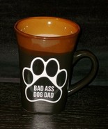 Dog Dad Bad Ass Decal Coffee Mug 14 oz - $20.00