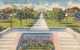 Walnut Hill Reservoir Omaha NE Nebraska 1945 West Bend Wisconsin Postcard E07 - £2.34 GBP