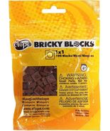 Brown  Bricky Blocks 100 Pieces 1x1 - $9.39