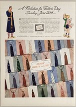 1937 Print Ad Arrow Men&#39;s Shirts &amp; Ties for Dad &amp; Father&#39;s Day &amp; Children - £14.85 GBP