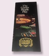 Golden Nugget “The Games People Play” Vintage Game Informational Pamphlet - £6.28 GBP