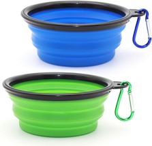 Dog Bowl Pet Collapsible Bowls, 2 Pack for Cats Dogs, Pet 2 - £9.38 GBP