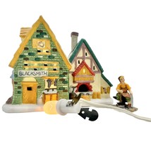 Dickens Collectable Vintage Blacksmith Shop 8 x 4 Blacksmith and Light included - £29.96 GBP