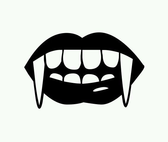 SEXY VAMPIRE LIPS FANGS Vinyl Decal Car Window Wall Sticker CHOOSE SIZE ... - $3.14+