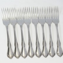Oneida Mansfield Dinner Forks 7 1/4&quot; Wm A Rogers Lot of 8 - £38.48 GBP