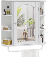 Yitahome Bathroom Cabinet Medicine Cabinet Organizer, Wall Mounted, White - $103.94