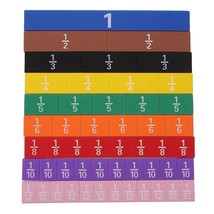 1 Set Magnetic Fraction Tile Montessori Math Materials For Kids To Learn... - $29.99