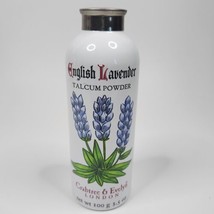 Vintage Crabtree &amp; Evelyn English Lavender Talcum Powder 3.5 OZ - 80% FULL - £55.06 GBP