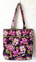 Vera Bradley Tote Bag Magnetic Closure Pirouette Pink Retired Pattern Bl... - $23.70