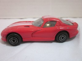 Dodge Viper GTS Coupe Maisto Die Cast Metal 1:64 Red White Stripes - $4.99