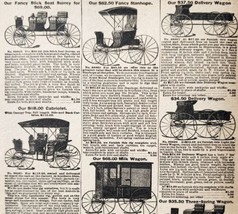 1900 Carriages Transportation Advertisement Victorian Sears Roebuck 5.25... - $20.98