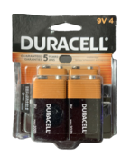Duracell 9V Alkaline Battery (4 Pack ) FREE SHIPPING - Exp. 03/2029 - $372.51 MXN