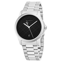 Gucci YA126460 Silver Dial Stainless Steel Strap Gents Watch - £410.17 GBP