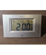 SkyScan Silver Atomic Clock Wireless Digital Weather Clock TESTED Works ... - $300.12 MXN