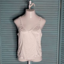Vassarette Vintage Slip Shirt Top ~ Sz M ~ White ~ Sleeveless ~ Lace Trim - $17.09