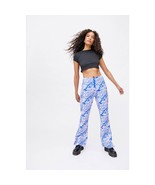 New Urban Outfitters Hosbjerg Adele Printed Flare Pant $208 LARGE  Purpl... - $92.32 CAD