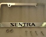 Fits For 82-10 Nissan Sentra Chrome Metal License Plate Frame w Logo Scr... - $22.76