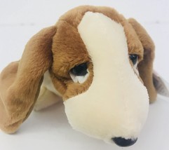 Ty Tracker Basset Hound Dog Beanie Babies 6&quot; Date Of Birth June 5 1997 Brown Tag - £11.18 GBP