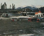 Vintage 1960s-70s Cartolina Il Sarak Motel Valemount BC Canada Elicotteri - $7.12