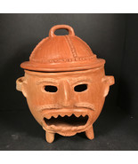 Vintage Jack o lantern Man clay Pottery Halloween eerie year round garde... - £152.57 GBP