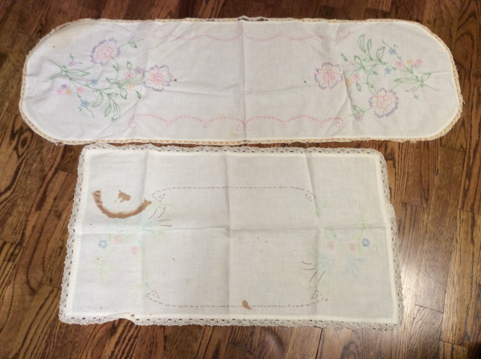 Vintage Hand embroidered Table Runners for Crafts - $3.99