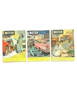 Vintage Lot Of 3 1958 -1959 1964 Motor Magazines - £22.38 GBP